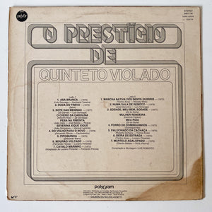 Quinteto Violado — O Prestígio De Quinteto Violado (LP Vinyl Record, used)